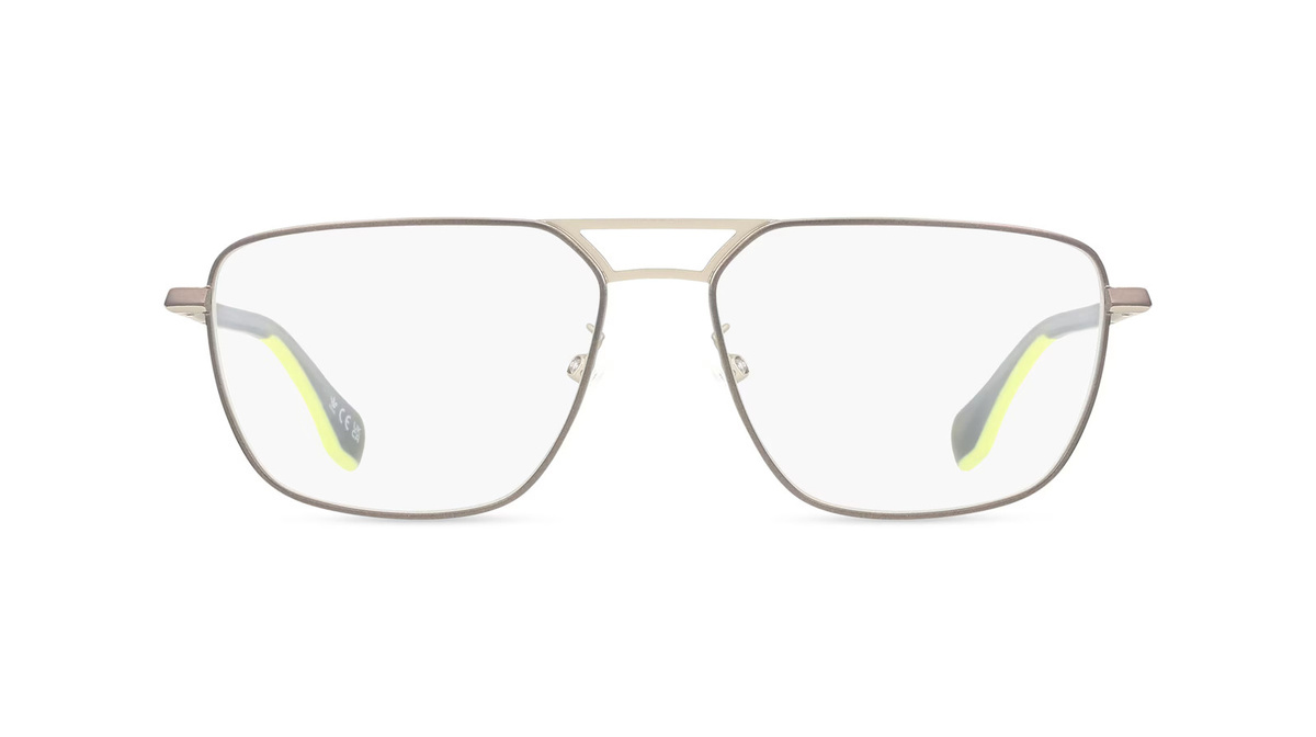 adidas Originals OR5069 Brille, Vollrand, Quadratisch, Metall, Unisex, grau - Bild 1
