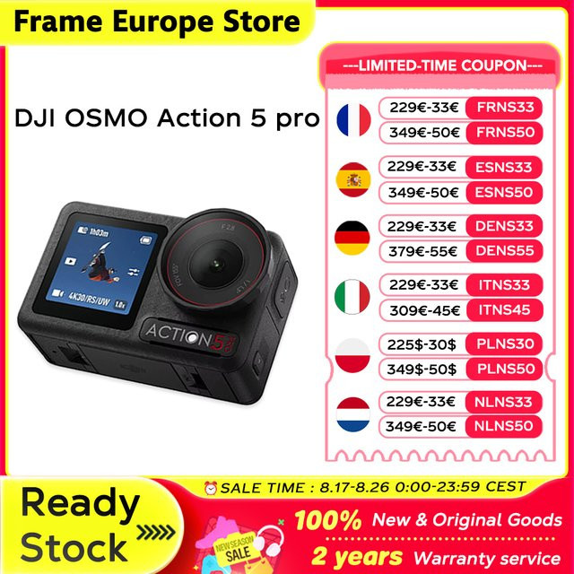 DJI Osmo Action 5 Pro Combo Action Camera in Schwarz mit 1/1,3 Zoll Sensor und Dual OLED Hochhelligkeits-Touchscreens - Bild 1