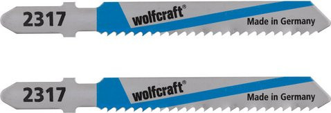 Wolfcraft Stichsägeblatt aus Kohlenstoffstahl (HCS) für Metall, silberfarben, Länge: 75 mm - Bild 1