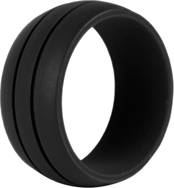 SILVERHOO Ehering, Silikon, schwarz, Unisex - Bild 1