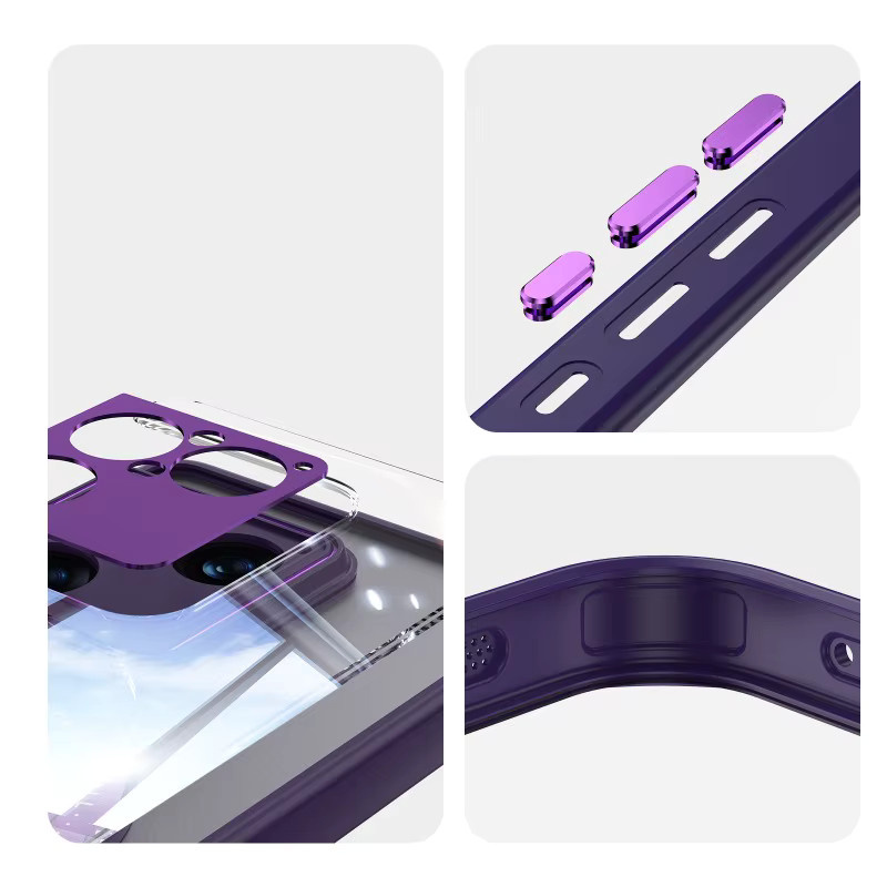 Magnetische Schutzhülle für Sony Xperia 1 VIIi, transparente Acryl-Hülle aus hartem PC mit stoßfestem Schutz - Bild 3