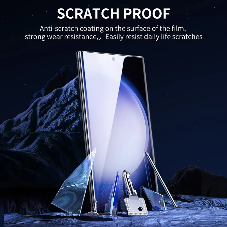 SmartDevil UV-Displayschutzfolie für Samsung S25 Ultra, S25 und S24 Ultra, transparent, Soft Film mit Anti-Fingerabdruck-Funktion - Bild 3