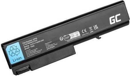 Green Cell Notebook-Akku GC-HP06V2 für HP, Li-Ion Pack, 10.8V, 6600 mAh, Schwarz - Bild 1