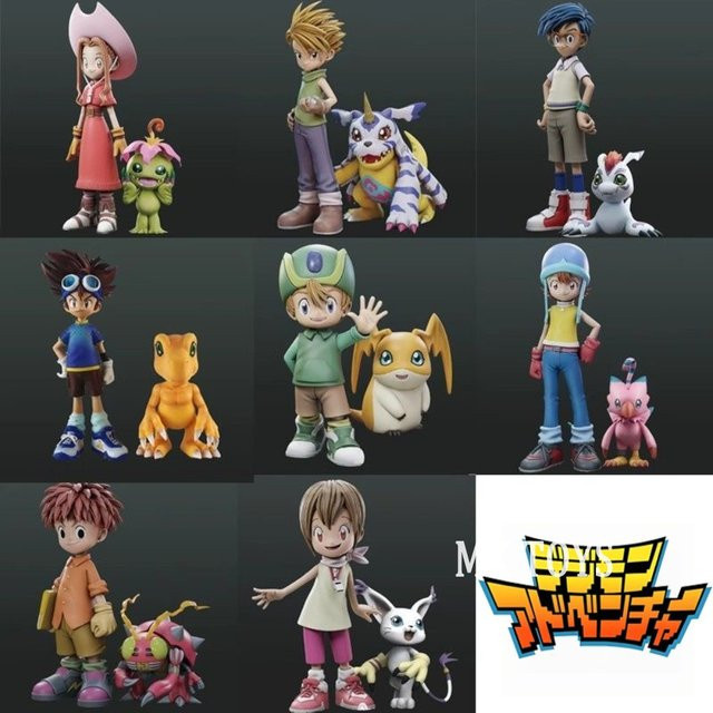 Bandai Digimon Adventure Actionfiguren, 8-teiliges Set, PVC - Bild 1