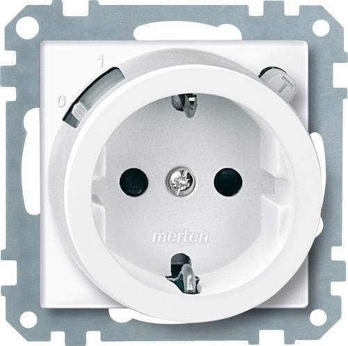 Merten Einsatz System M Socket in Weiß - Bild 1