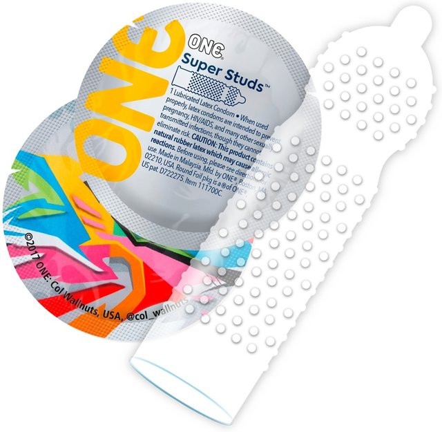 ONE Super Studs Kondome mit extragroßen Noppen, Unisex - Bild 1