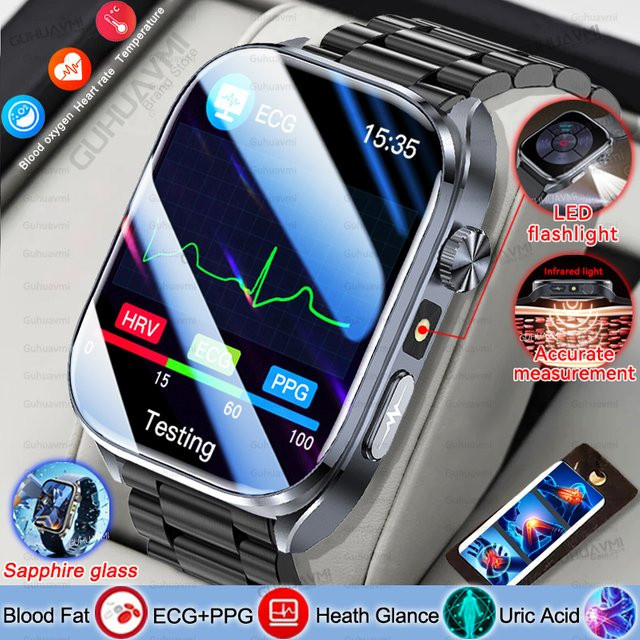 GUHUAVMI Smartwatch, Blau, Unisex - Bild 1