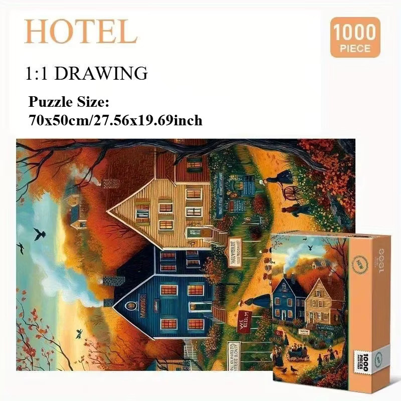 MaxRenard Party-owls-hotel-lakeside, Puzzle, 1.000 Teile - Bild 1