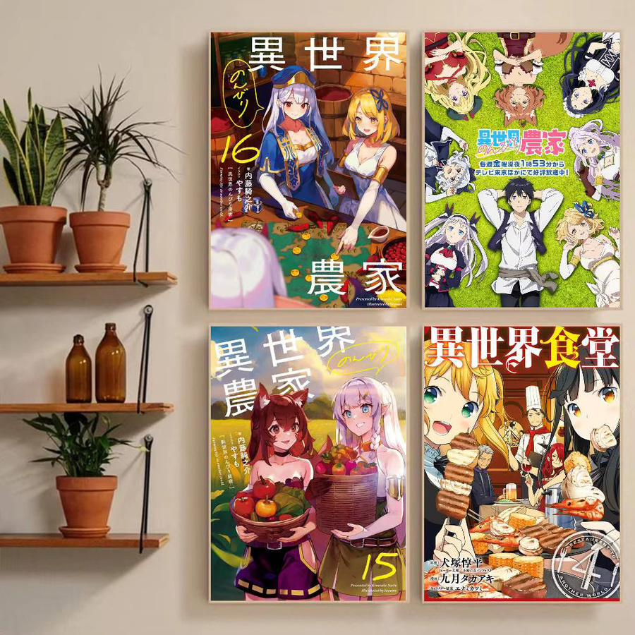 Wasserfestes Anime-Poster Farming Life In Another World als Wandkunst für dein Wohnzimmer oder Schlafzimmer, Bilibili Motiv, Mehrfarbig - Bild 2