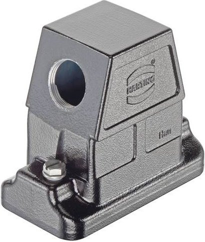 HARTING Tüllengehäuse aus Aluminium in Grau, Artikelnummer 19 39 710 0547 - Bild 1