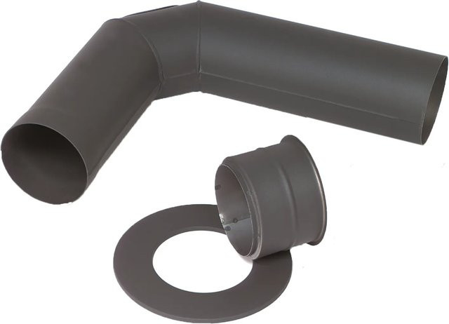 Hark Anschluss-Set Standard in Graphit Anthrazit Ø 150 mm - Bild 1