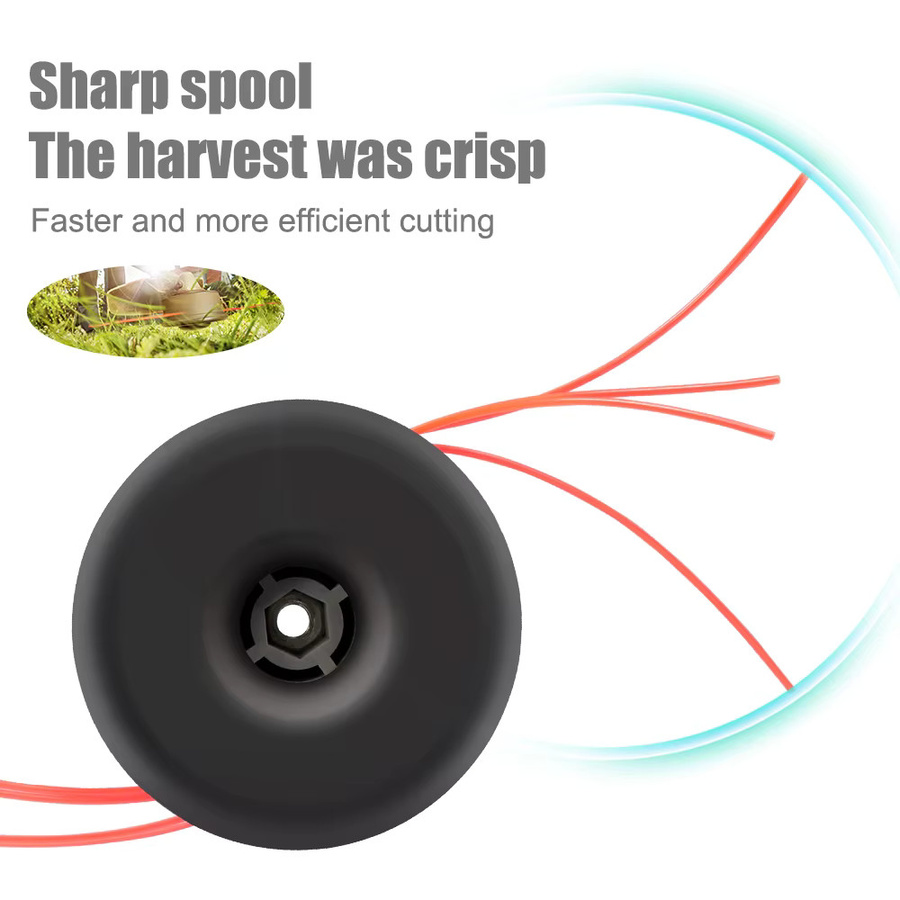 XCAN Rasentrimmerkopf mit 4 Fäden und Bump-Speed-Feed-Funktion für Rasenmäher und Freischneider - Bild 2