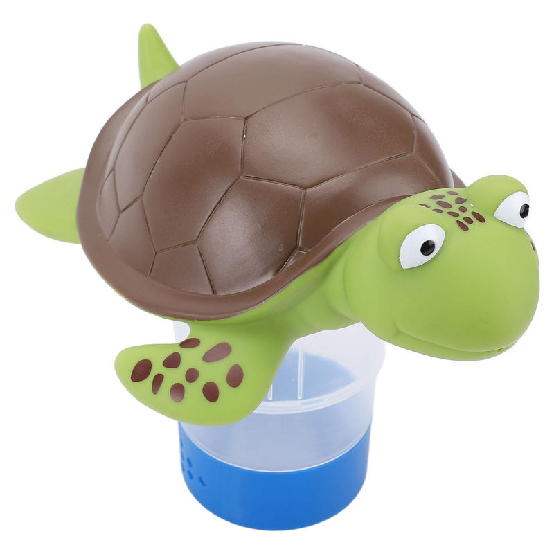 GoolRC Schwimmender Chlorinator Spender in Schildkröten-Design aus PVC, Mehrfarbig - Bild 2