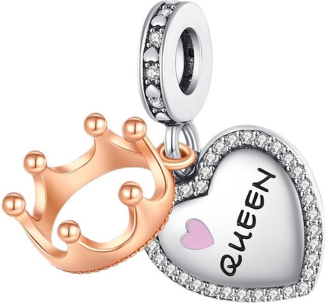Herzanhänger 925 Silber, vergoldet, Zirkonia, Damen - Bild 1