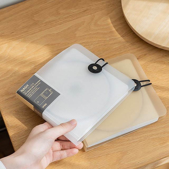 JETTING CD und DVD Aufbewahrungstasche aus transparentem Kunststoff mit Schnappverschluss - Bild 1