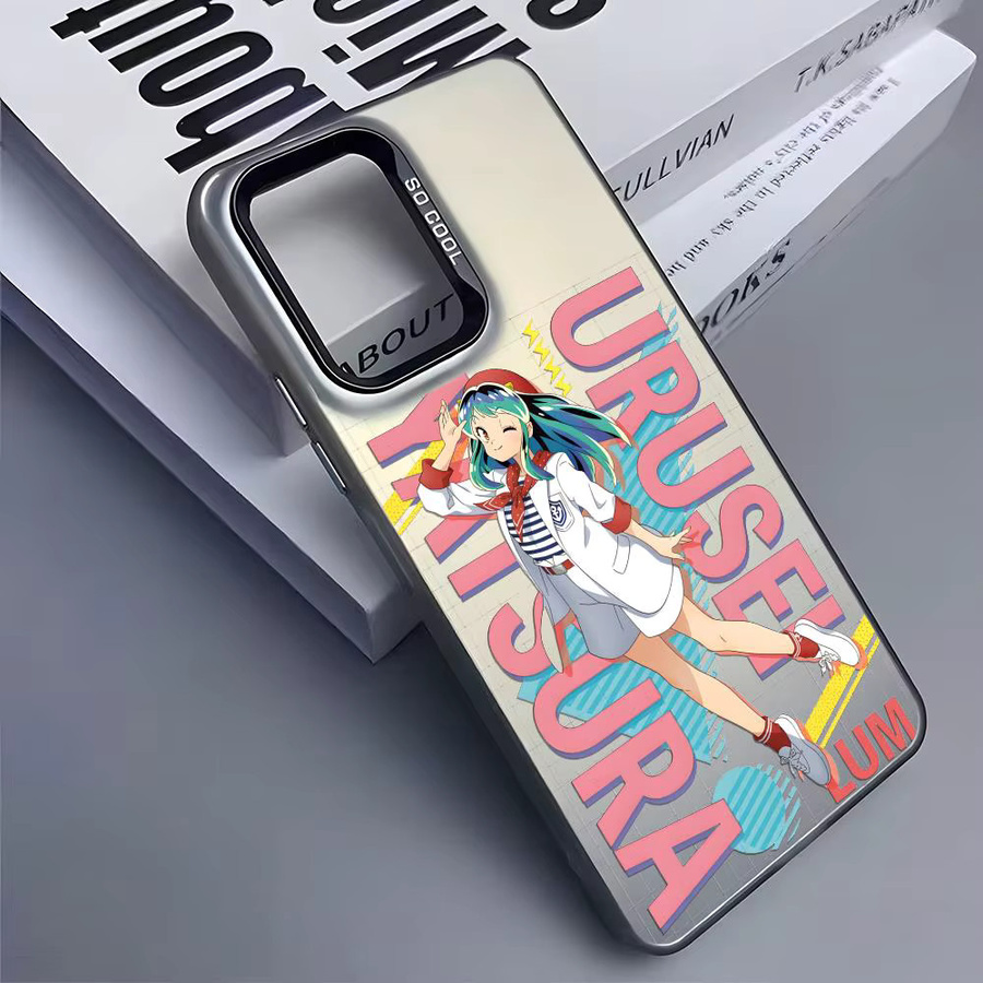 Silberne Urusei Yatsura Cartoon Handyhülle aus Silikon für Samsung Galaxy S25 S24 S23 S22 S21 S20 Ultra - Bild 4