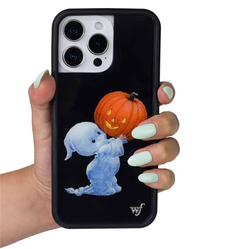 Wildflower Boo Jack-O'-Lantern Halloween Handyhülle für iPhone 17 16 15 14 13 12 Pro Max Plus Multicolor Cartoon stoßfeste Rückseite - Bild 3