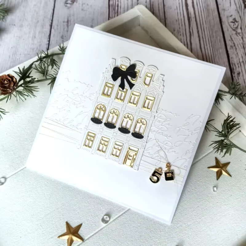 Little Christmas Paris Stempel und Schablonen Set für Scrapbook, Tagebuch und Grußkarten zur DIY Dekoration - Bild 2