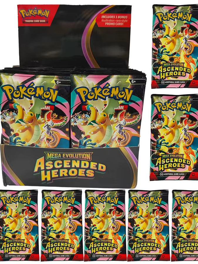 Pokémon Ascended Heroes Karten Destined Rivals Prismatic Evolutions Scarlet Violet 151, Nachfüllpack, Englisch, ab 6 Jahren - Bild 4