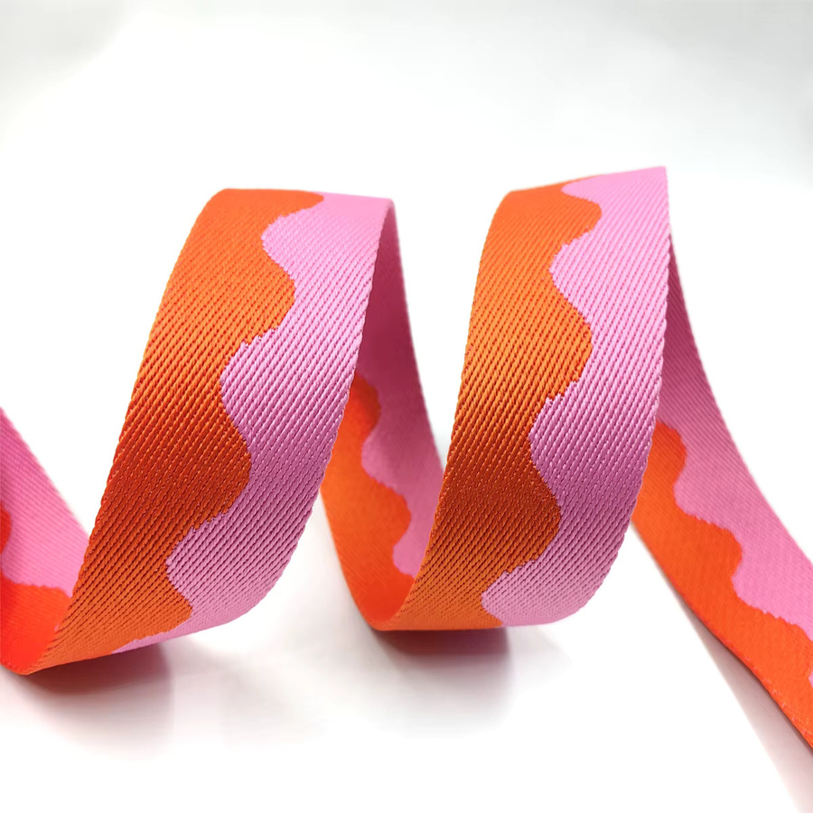 Jacquard-Gurtband 3. Generation für DIY-Bastelarbeiten, Breite: 8 cm, Dicke: 1,8 mm, in Blackbrown und Multicolour - Bild 3