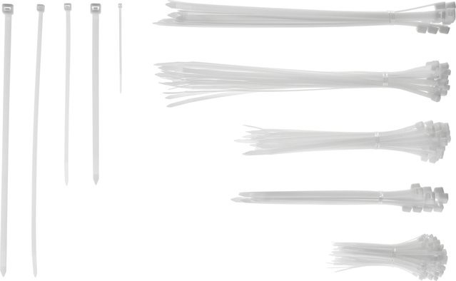 PARKSIDE Kabelbinderset aus Kunststoff, 251-teilig, weiß und transparent - Bild 1