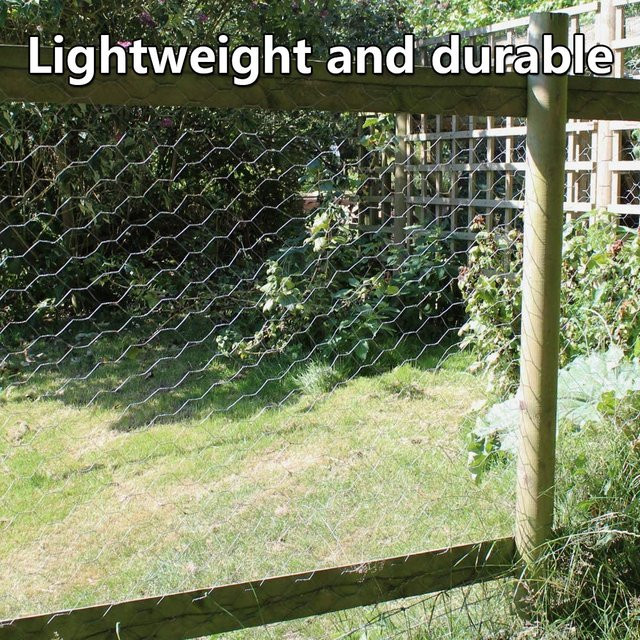 Langlebiges Metall-Hühnerdrahtgeflecht in Silber für Garten und DIY-Handwerk, B/H: 35 x 35 cm - Bild 1