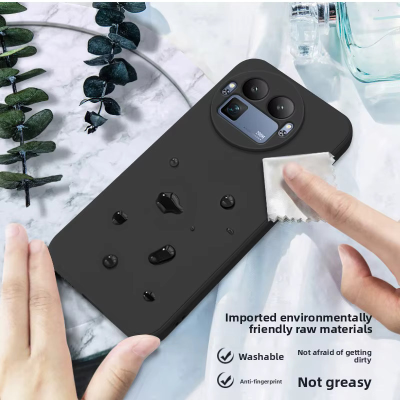 Silky Touch All-inclusive Silikon-Schutzhülle für Realme 16 15 14 ProPlus GT8 GT7 Pro in Schwarz oder Lila - Bild 5