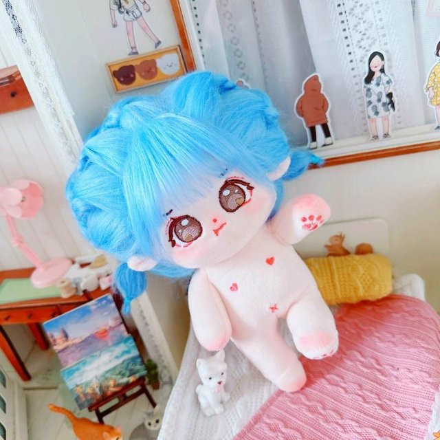 Kidsly Kawaii Plüsch Baumwollpuppe, Idol Stofftier, mit Skeleton - Bild 1