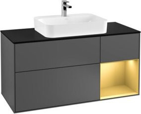V&B Waschtischunterschrank Finion in Anthrazit Matt, Breite: 120 cm, Tiefe: 50,1 cm, Höhe: 50,1 cm - Bild 1