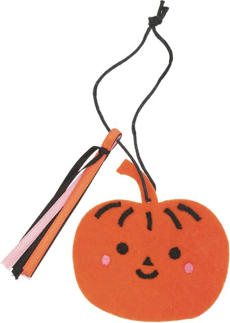 Rico Design Filzhänger Kürbis in Orange für Herbst und Halloween, Breite: 7 cm, Höhe: 7,2 cm - Bild 1