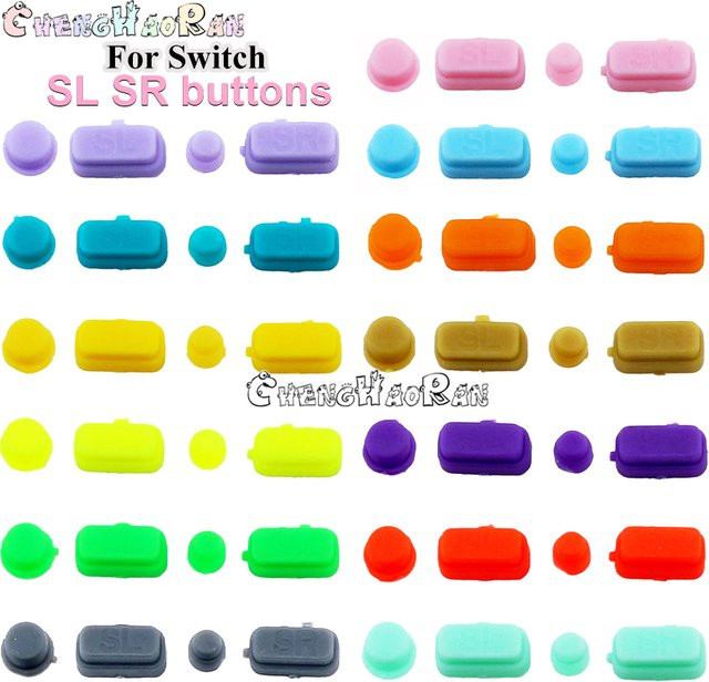 ChengHaoRan Ersatz-Tasten Set für Nintendo Switch Joy-Con in 15 Farben, SR SL Trigger-Buttons für Links und Rechts - Bild 1