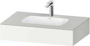 Duravit Einbauwaschtisch-Möbel-Set Qatego in Weiß, B/T/H: 80 x 55 x 17 cm - Bild 1