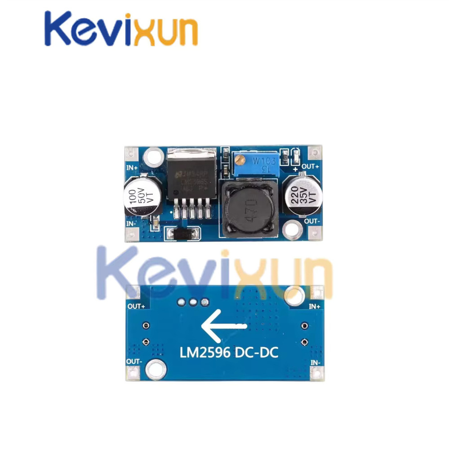 LM2596 DC-DC Buck Converter Spannungsregler Step Down Modul Blau, Einstellbares Netzteil 3,2V-46V zu 1,25V-35V - Bild 3