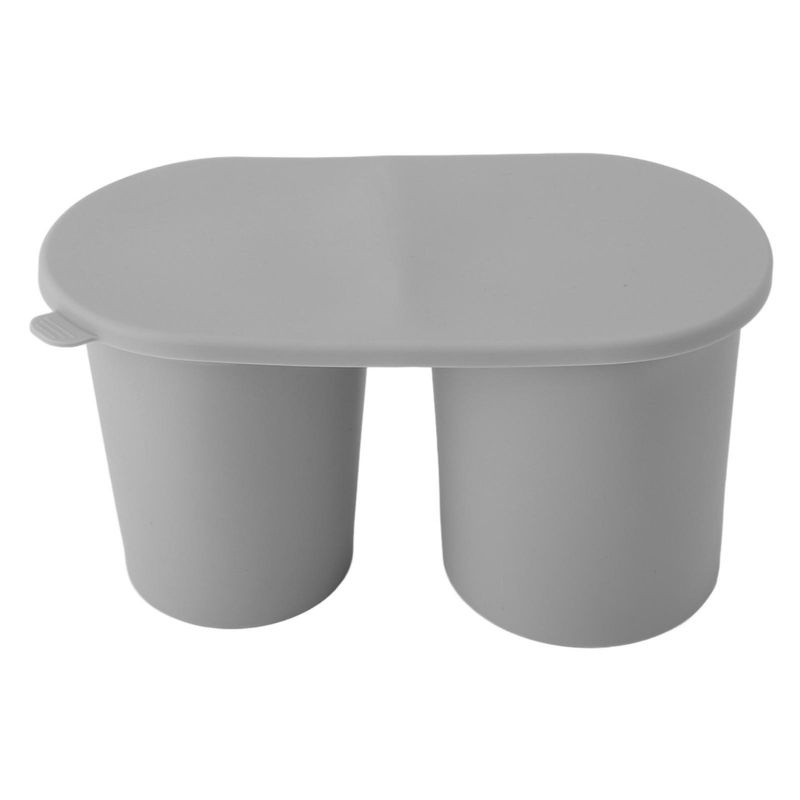 CosyHome Silikon Eiswürfelform für 30oz und 40oz Becher in Schwarz mit Hohlzylinder-Design und Auslaufschutz - Bild 5