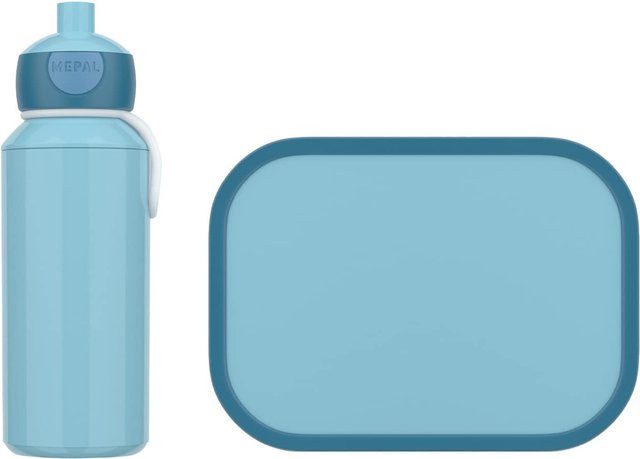 Mepal Lunchset Campus 2er Set mit Besteck und Trennfächern in Blau - Bild 1