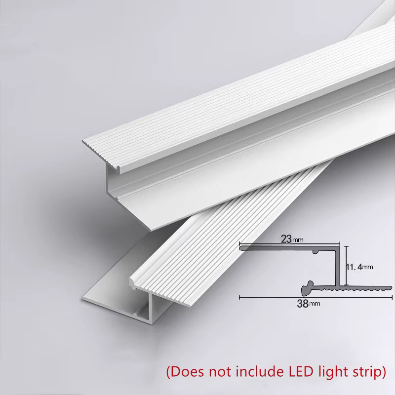 KSDLIGH Decken-LED-Aluminiumprofil für lineare Heimdekoration und Hintergrundbeleuchtung, Farbe: Silber, 12/24 V - Bild 3