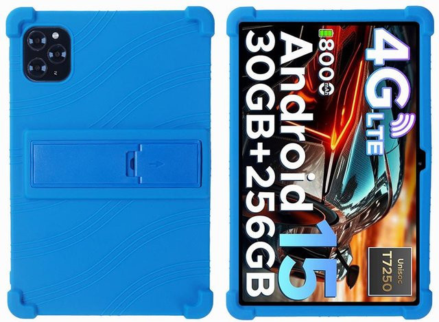 Stoßfeste Silikon Schutzhülle für DOOGEE G6 11 Zoll Tablet in Blau - Bild 1