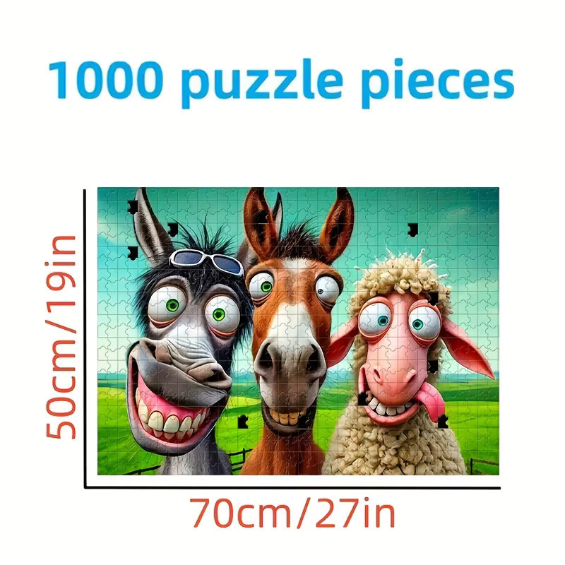 Educat Puzzlespiel mit Esel-Figuren, 1.000 Teile - Bild 4
