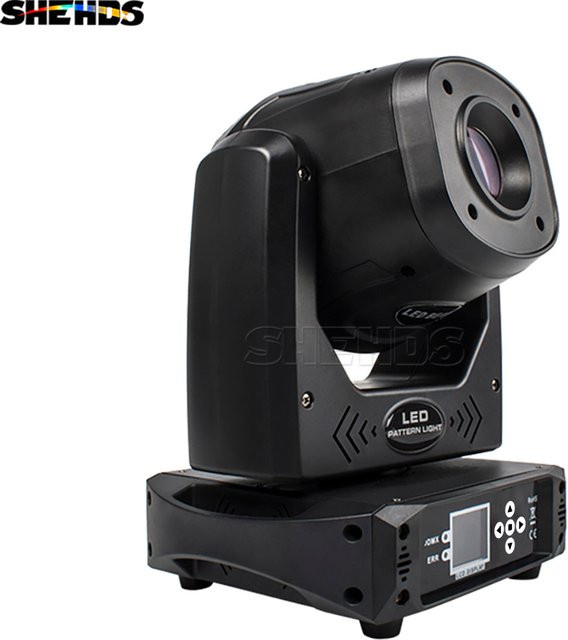 SHEHDS LED Moving Head Spot 100 W mit 6 Prismen und DMX Controller in Schwarz für DJ, Bühne und Disco - Bild 1