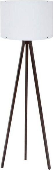 Opviq Stehlampe modern in Weiß und Nussbaum, B/T/H: 38 x 38 x 145 cm, E27 Fassung - Bild 1