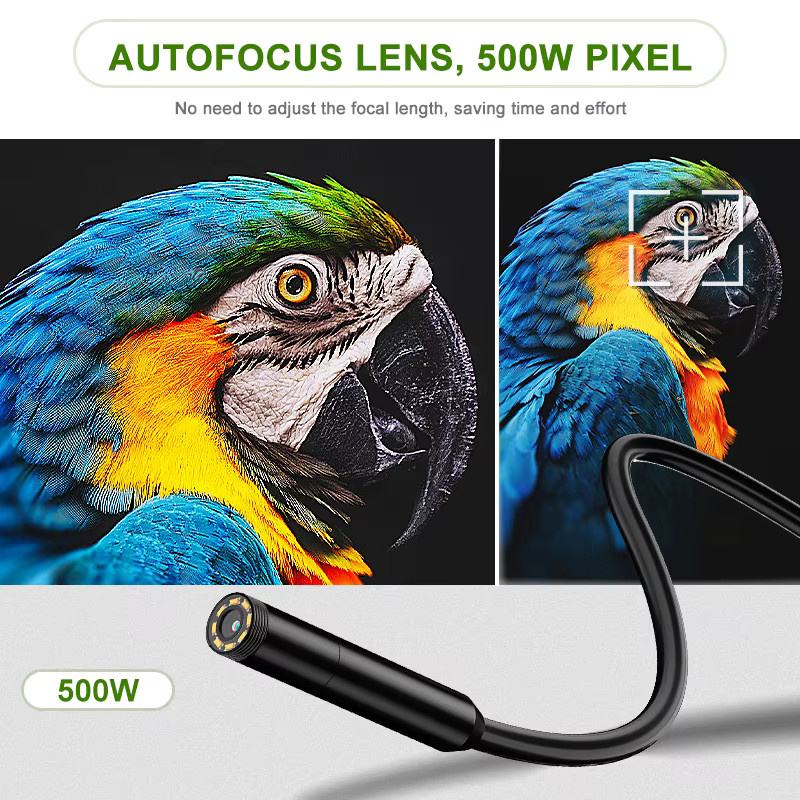 BUMBORN Industrie Endoskop Kamera mit 4,3 Zoll IPS Bildschirm, HD1080P Wasserdichte Autofokus Kamera für die Auto Inspektion, Schwarz - Bild 5
