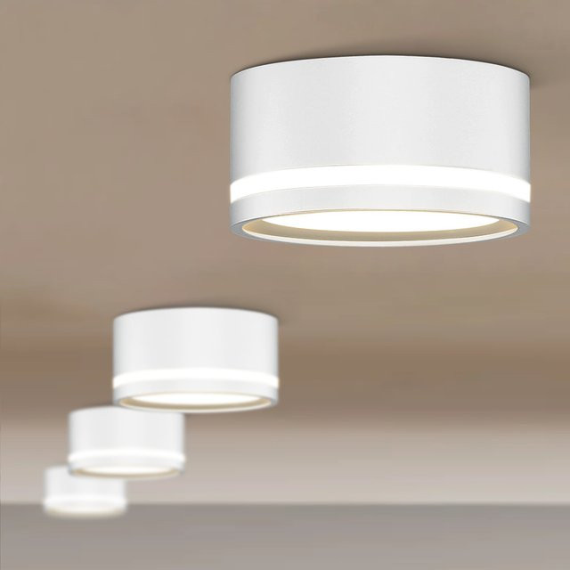 CHENBEN LED Deckenleuchte GX53 Modern Rund in Weiß für Wohnzimmer und Küche - Bild 1