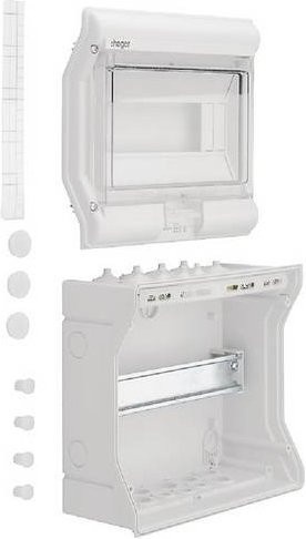 Hager Kleinverteiler VE110D Aufputz in Weiß mit transparentem Deckel - Bild 1