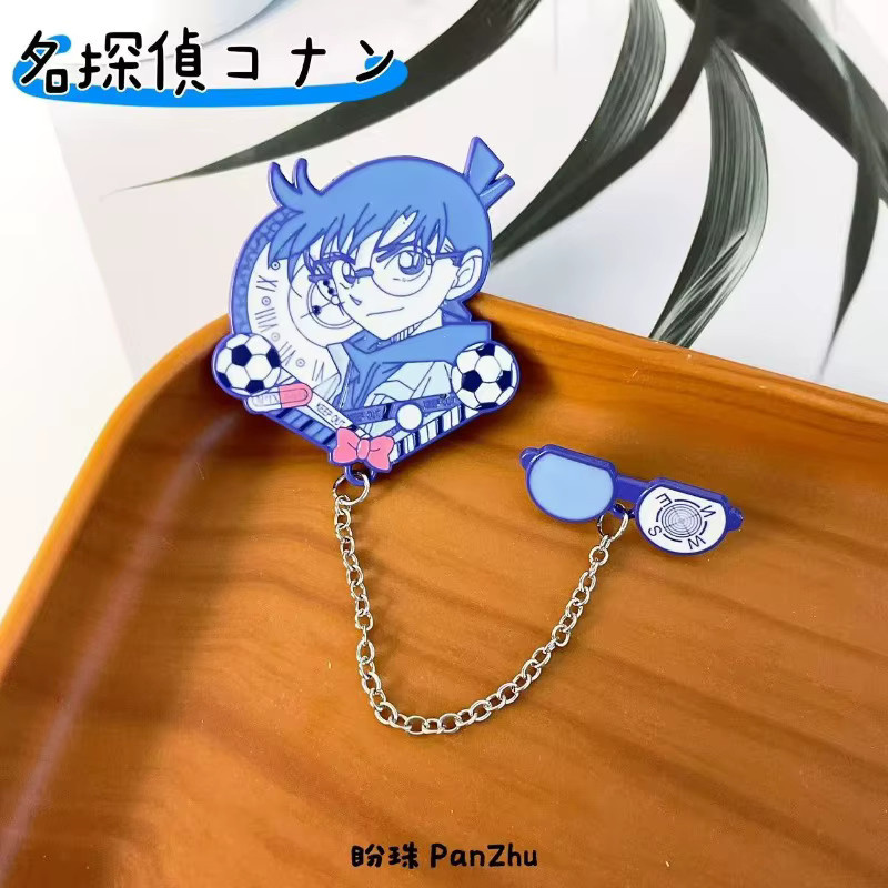 Bandai Anime Detektiv Conan Kaito Kid Metall-Abzeichen, Brosche, Anstecknadel - Bild 3