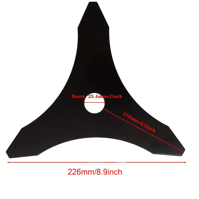 Lusqi Unkrautwacker Ersatzklingen aus Hartmetall und Stahl mit 4 Adapteraufsätzen für 1 Zoll - Bild 2