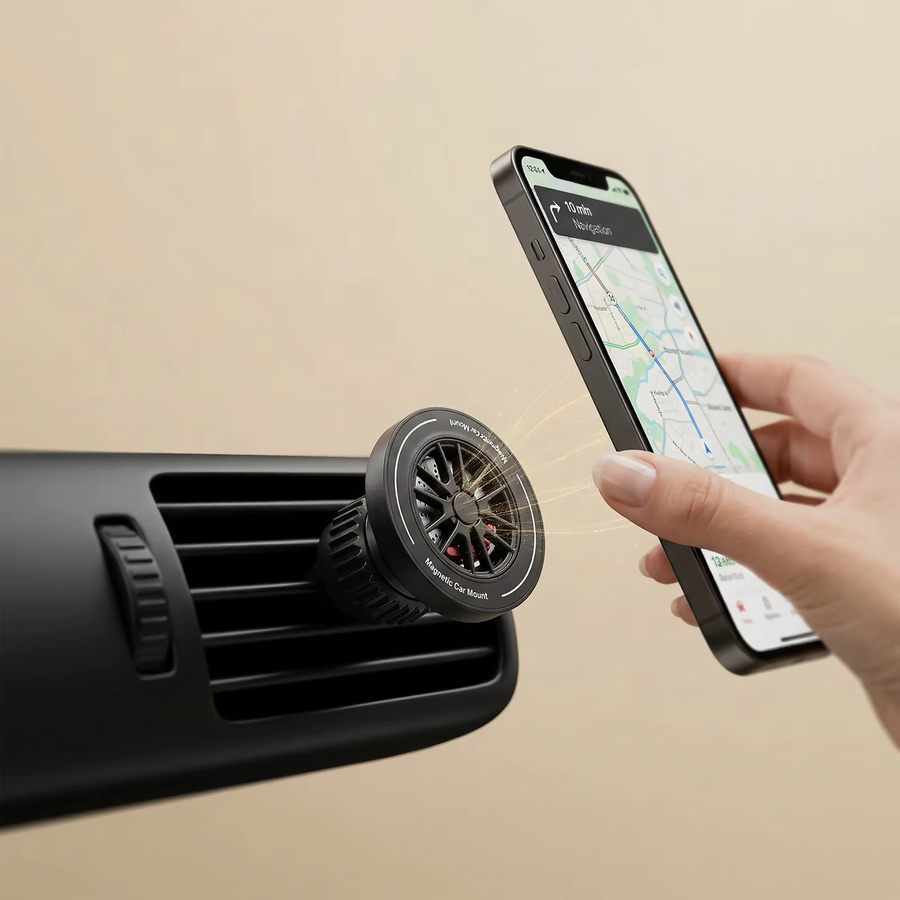 Fahrzeugspezifische Smart Car Telefonhalterung mit 66W Ladefunktion für Volvo S60 und V60 (Modelljahre 2020-2021), Farbe: Schwarz - Bild 4