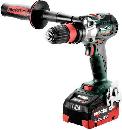 Metabo Akku-Gewindebohrer GB 18 LTX BL Q I 18V mit 2x 5,5Ah LiHD Akkus, Ladegerät und metaBOX 145 Koffer in Grün - Bild 1