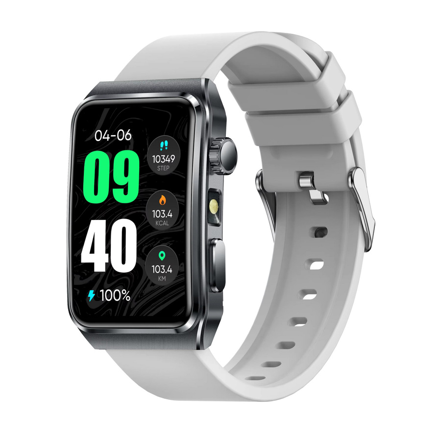 OUIO Smartwatch für Herren mit EKG und PPG Gesundheitsanalyse, Herzfrequenz- und Blutdruck-Tracker in Silber, kompatibel mit Android und iOS - Bild 7