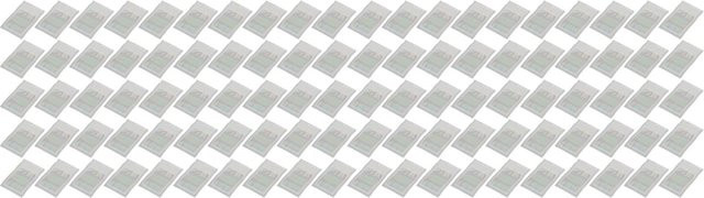 100 Stück Eeasybuyer Wiederverschließbare Geruchsdichte Beutel mit Klarsichtfenster in Holografisch und Transparent - Bild 1