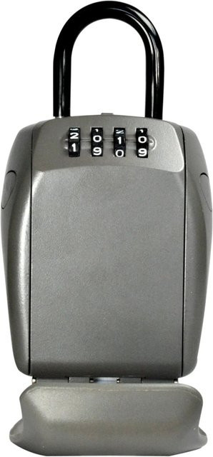 Master Lock Schlüsseltresor Select Access 5414EURD mit Bügelhalterung und Zahlenschloss, Grau, B/T/H: 10,5 x 4,6 x 13,5 cm - Bild 1